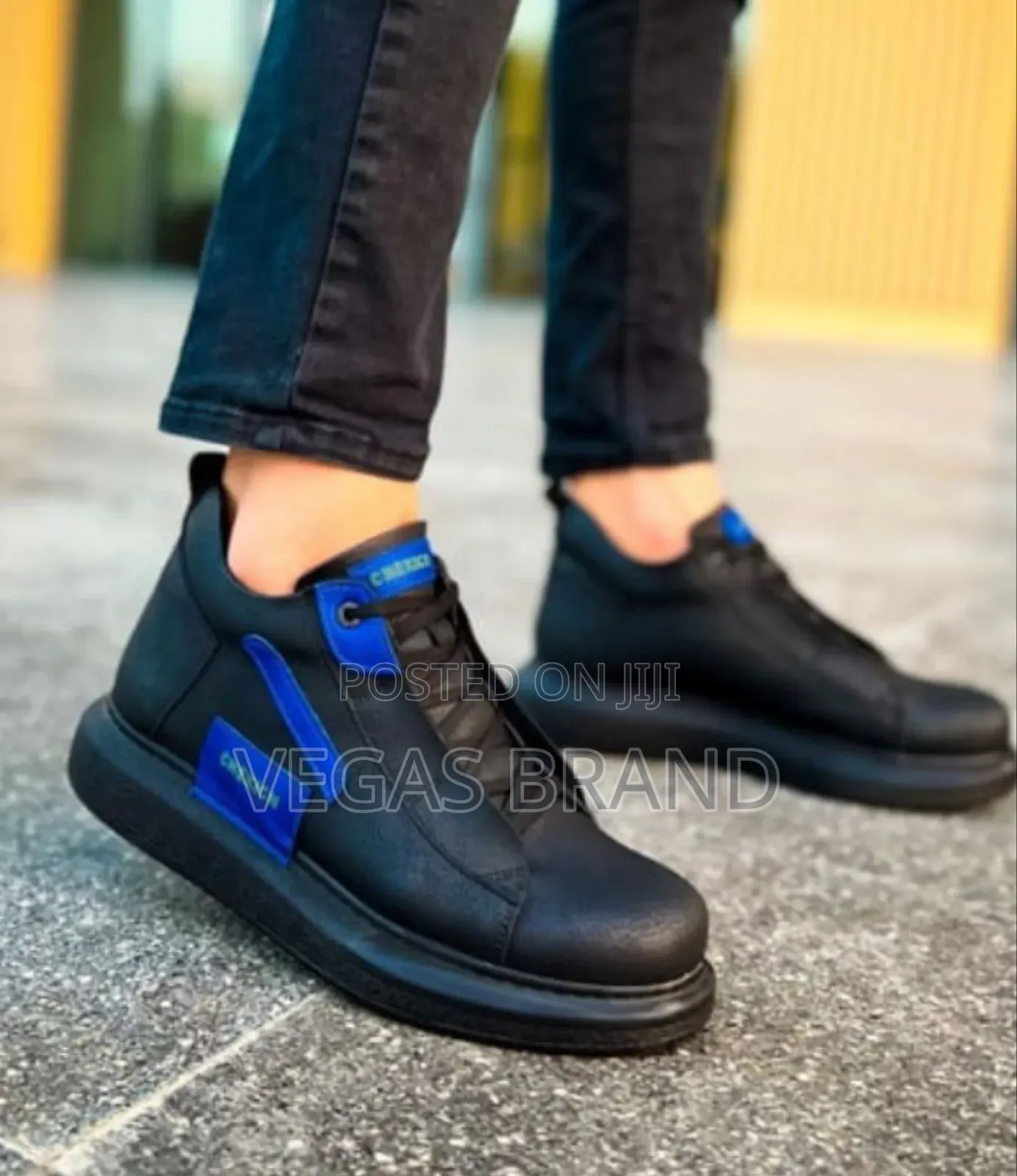 Chekich Men's Black by Blue Master Quality Shoes