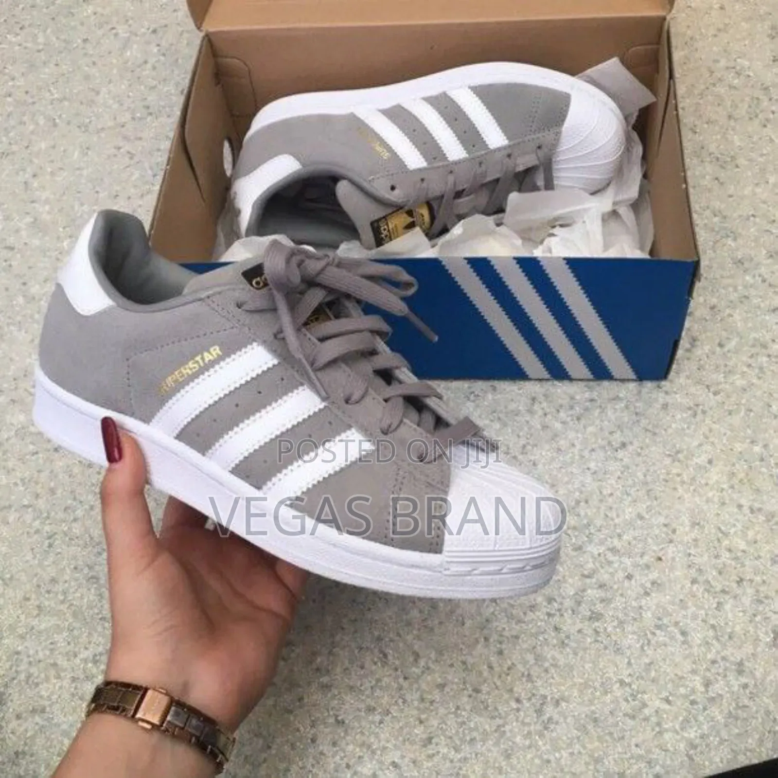 Adidas Super Star Old School Gray Master Quality Shoes