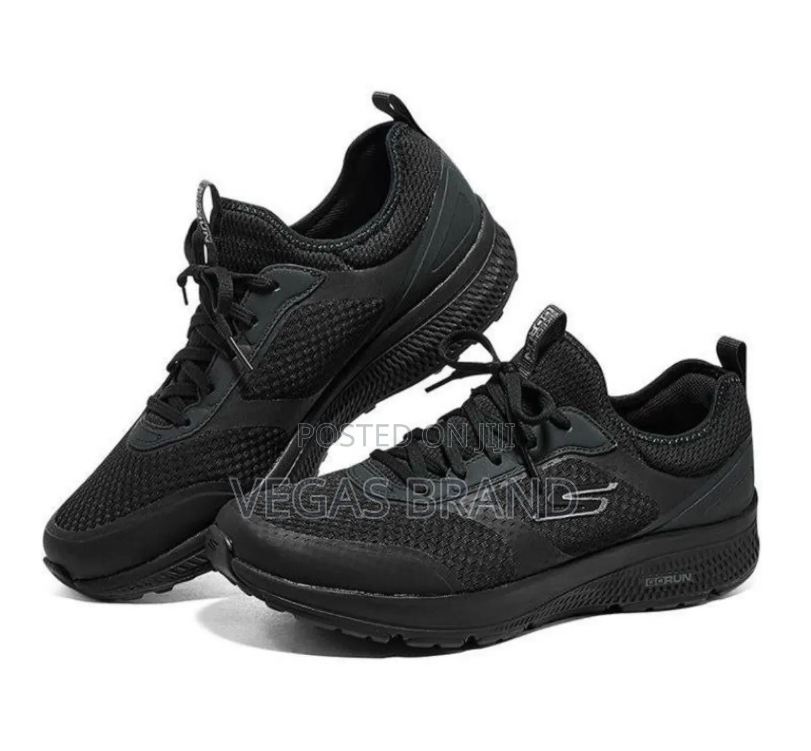 Sketchers Go Run Consistent Black Master Quality Shoes