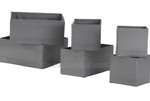 Photo - Ikea Organizer Box, Set of 6, Dark Grey