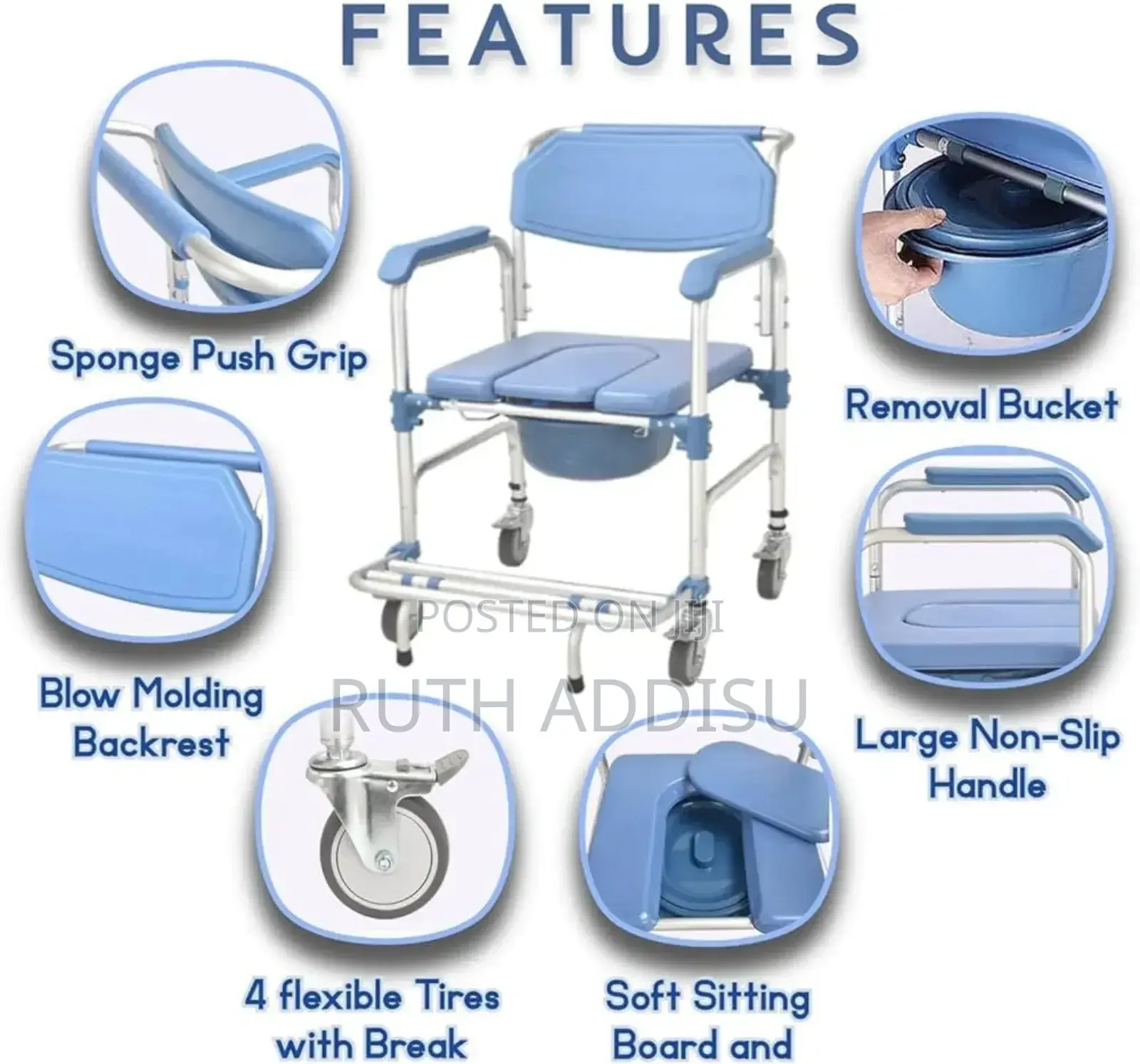 Wheelchair Commode走私commod3 Wheelchair瓶頸commode Wheelchair