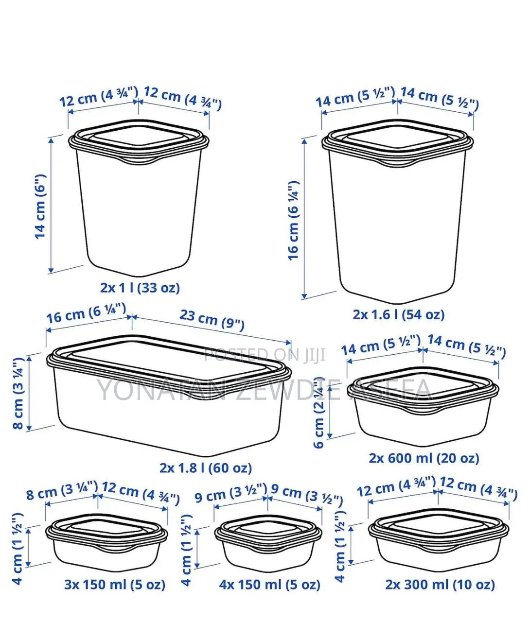 Ikea Food Container, Set of 17