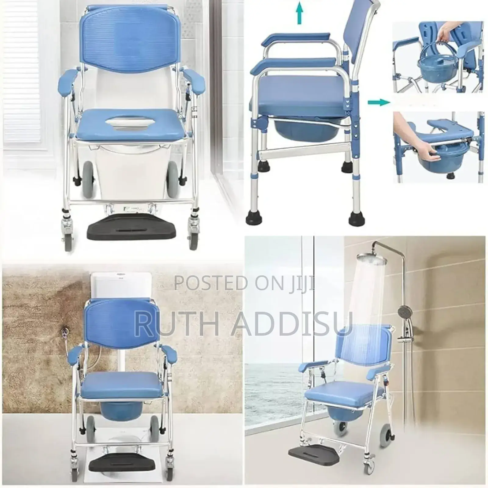 With Wheel Commode Chair炒作toilet Chair笑話commode Wheelchair