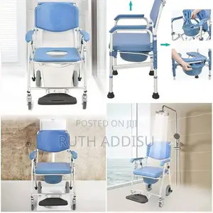 Photo - With Wheel Commode Chair炒作toilet Chair笑話commode Wheelchair