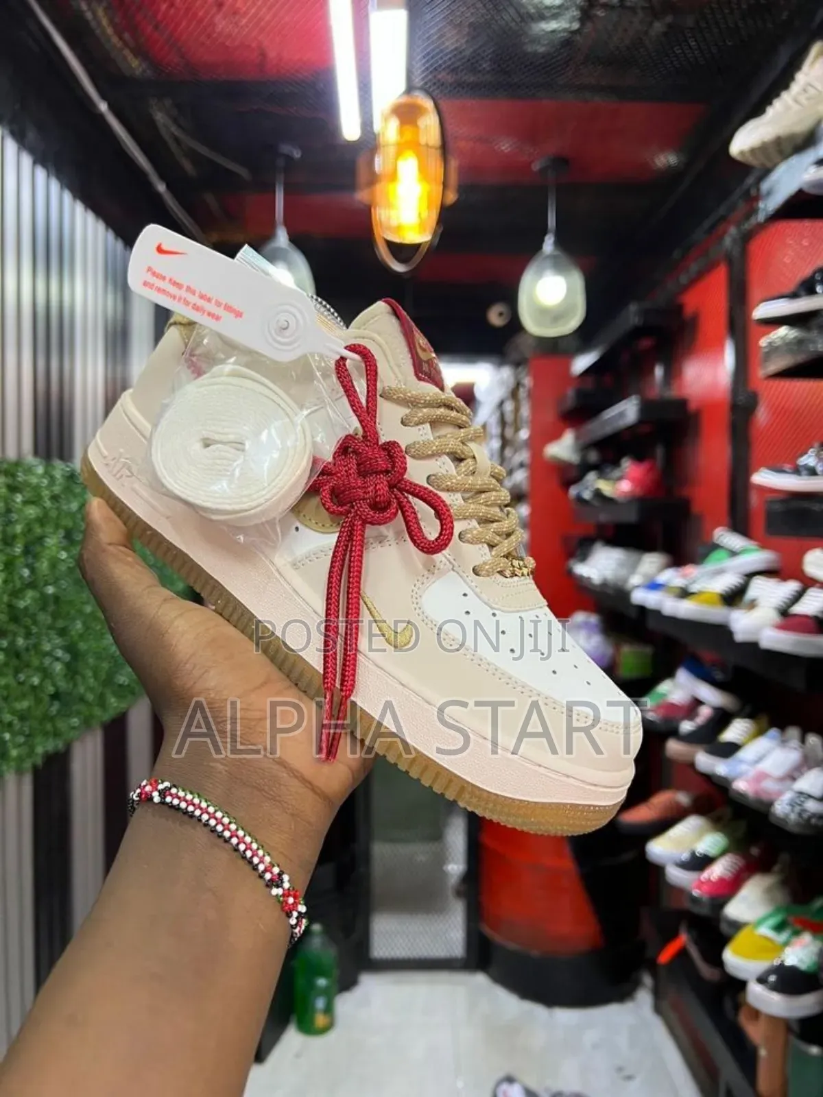 Nike Air Forces Gold High Master Quality Smooth Shoes for Yo