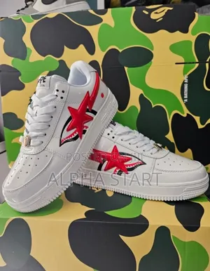 Photo - Bape Star White Master Quality Smooth Shoes for You