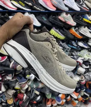 Sketchers Max Cushioning Silver Master Quality Shoes