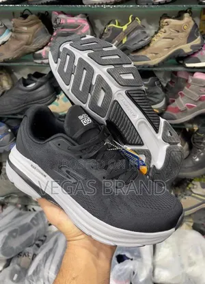 Sketchers Max Cushioning Black White Master Quality Shoes