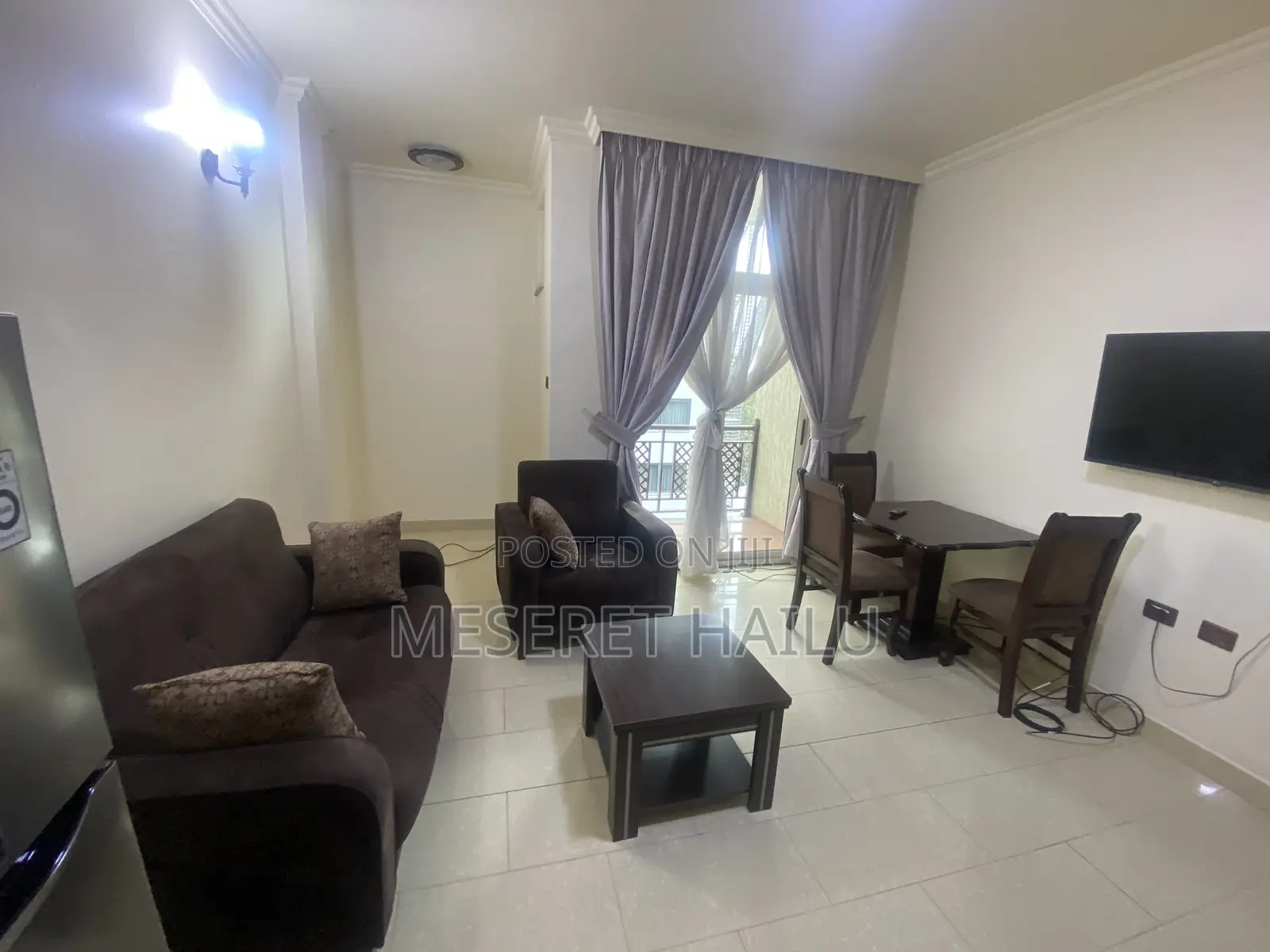 Furnished 1bdrm Apartment in Bole for rent
