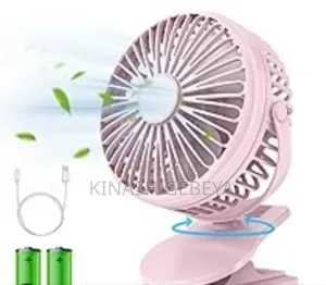 Rechargeable Mini Clip Fan With Light