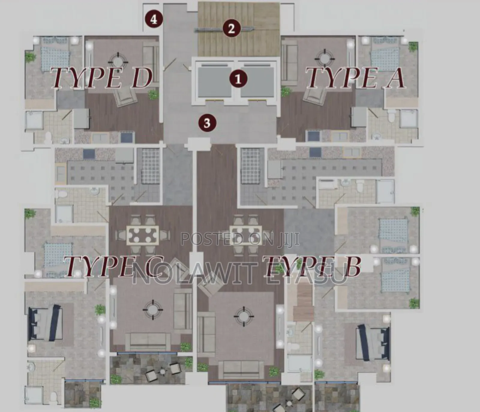 2bdrm Apartment in Zeramba Real Estate, Kirkos for sale