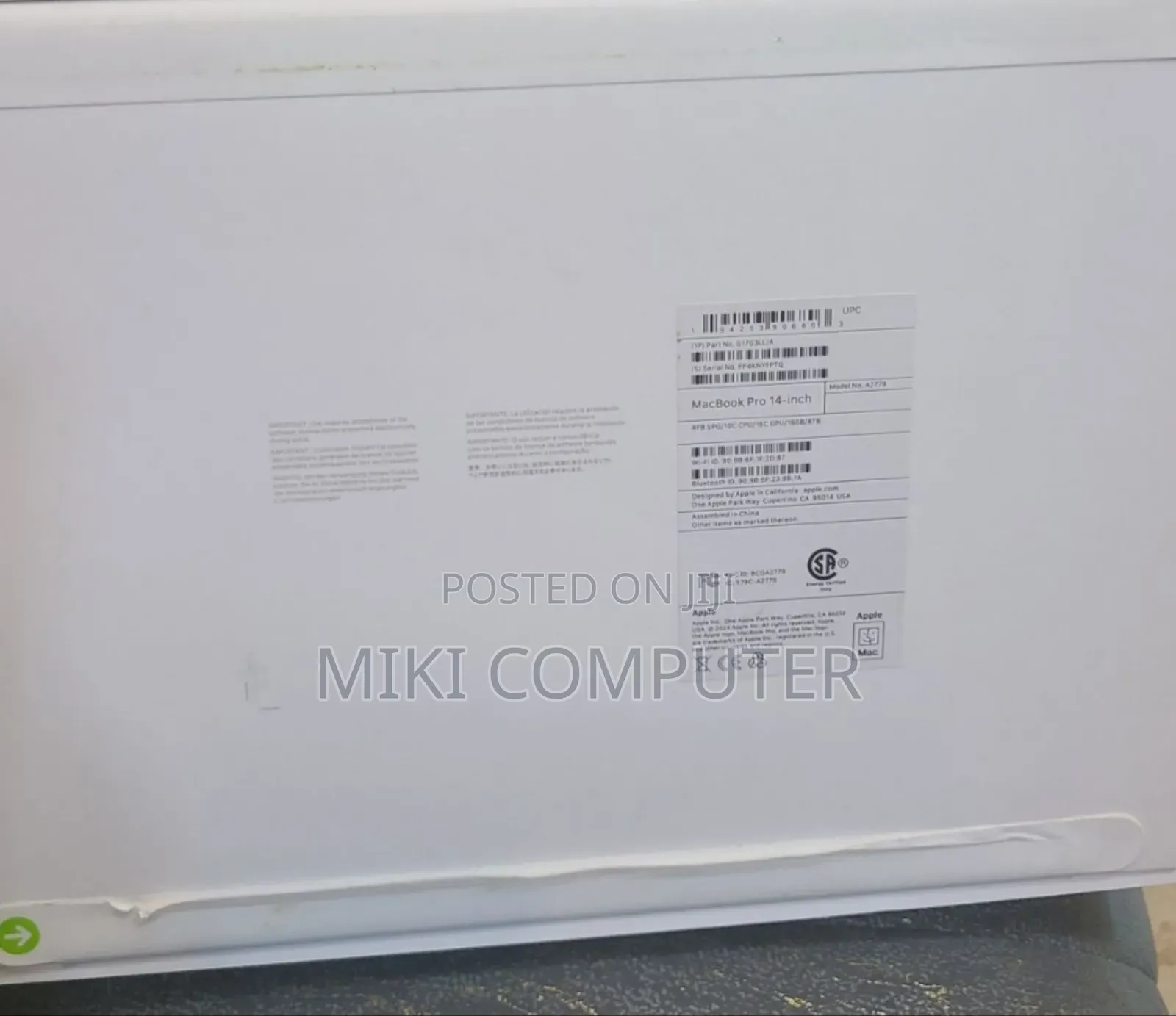 New Laptop Apple MacBook Pro 2023 M2 16GB Intel SSD 4T