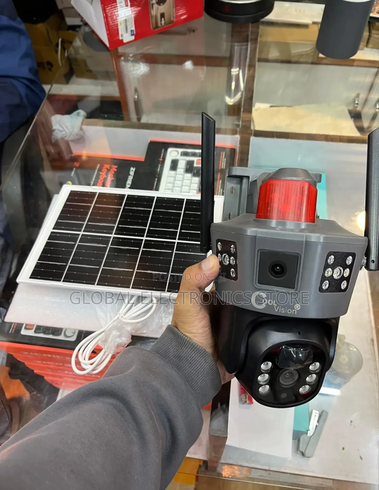 Dual Camera Solar የሆነ ሲም ካርድ ሚቀበልበ ቻርጅ ሚሰራ Security Camera