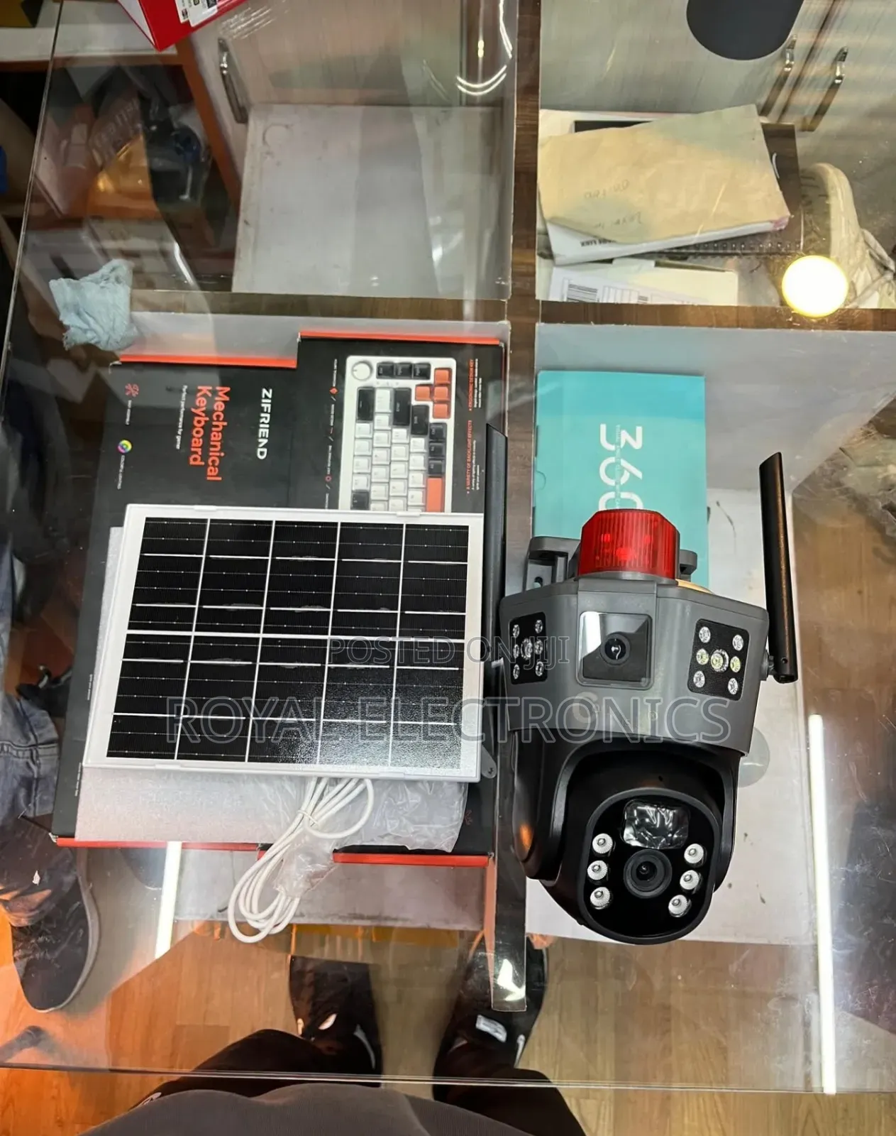 Sim Card Support Dual Lens Camera With Solar Panel