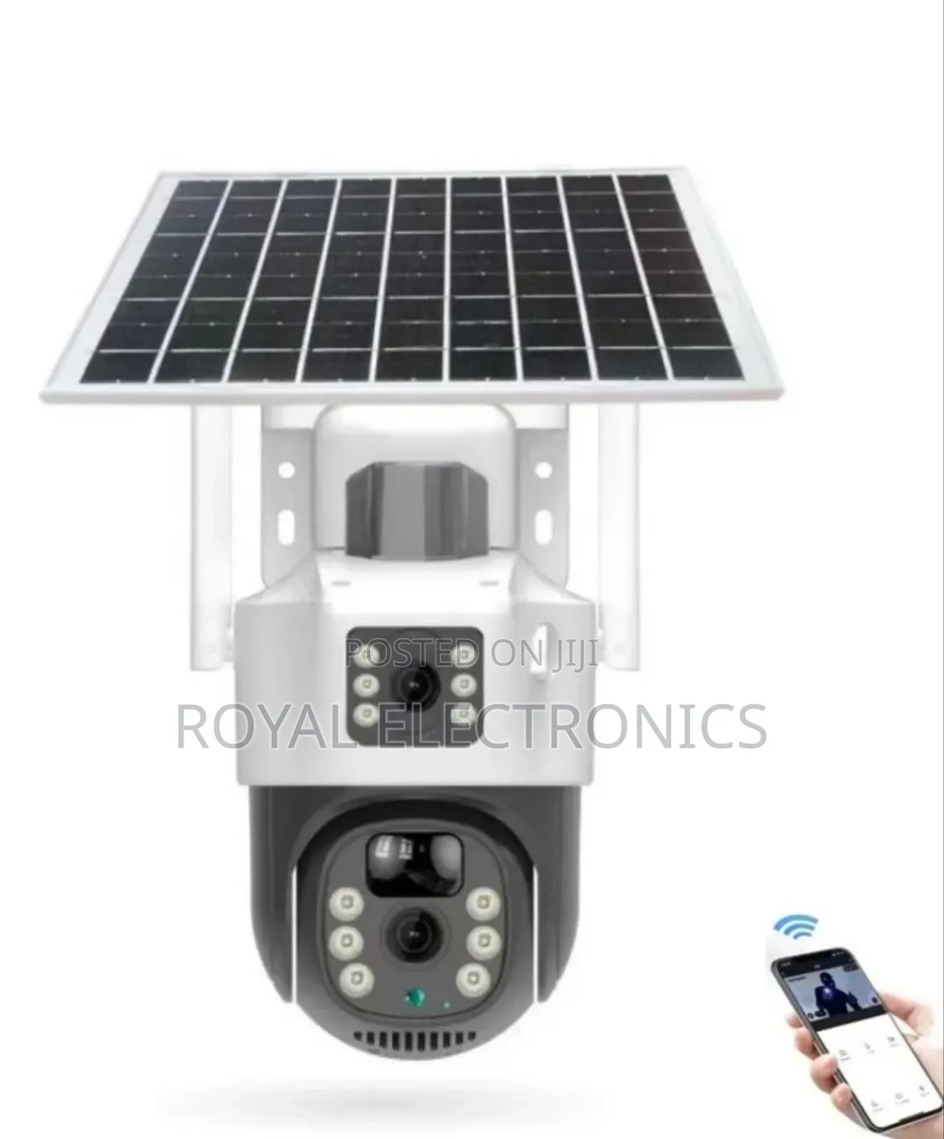 Sim Card Support Dual Lens Camera With Solar Panel