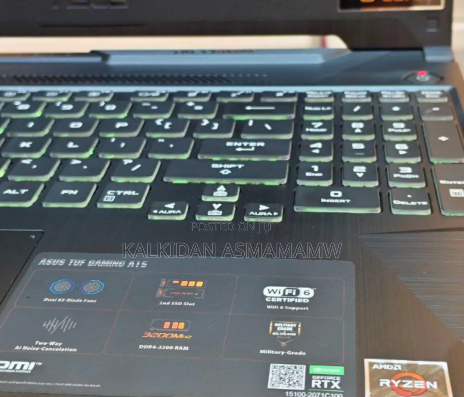 New Laptop Asus TUF Gaming A15 16GB AMD Ryzen 7 SSD 512GB