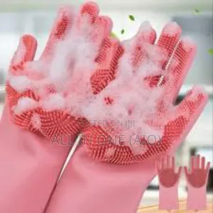 Photo -  2pcs Silicone Dish Washing Glove