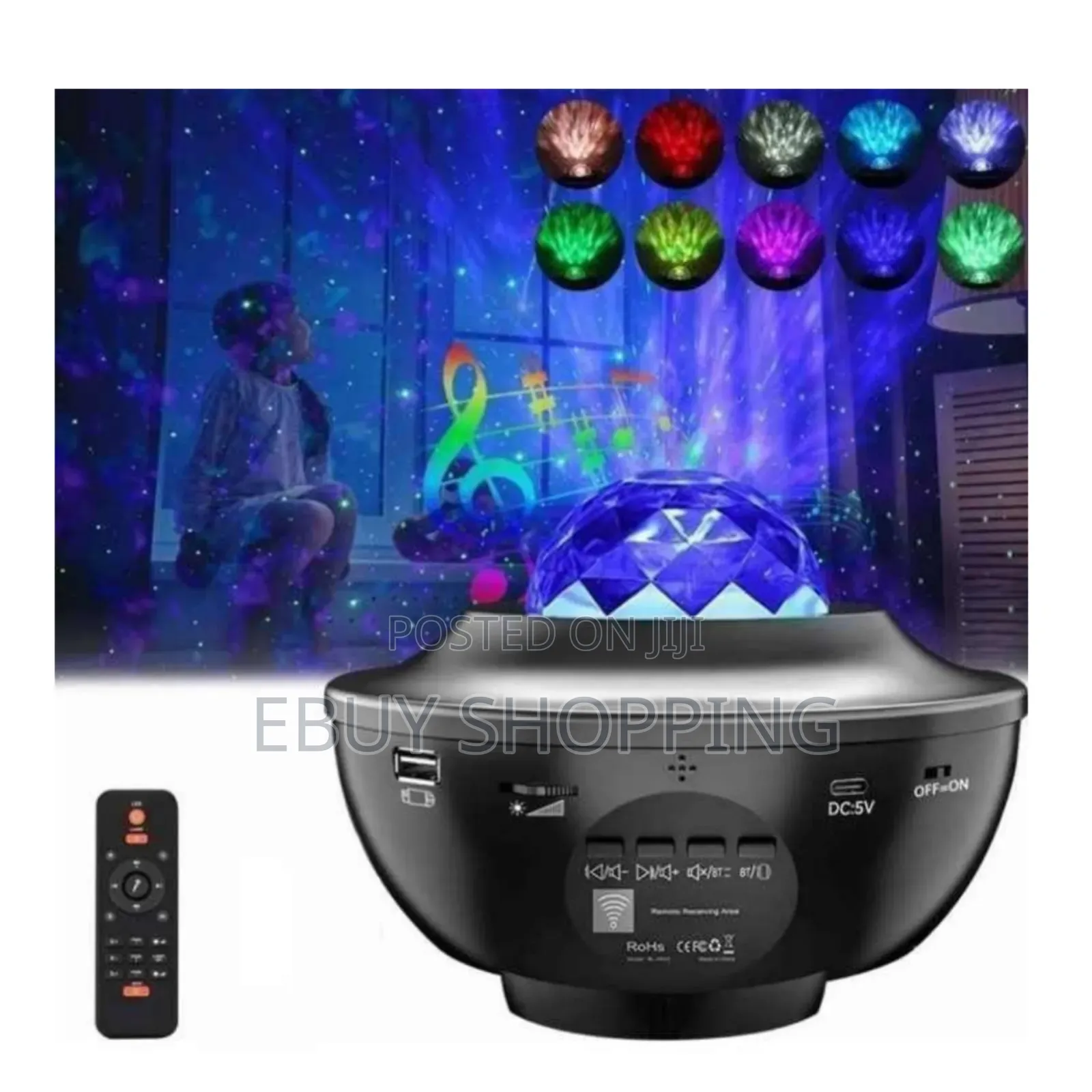 Galaxy Vortex 360: Rotating Star Projector With Auto Timer