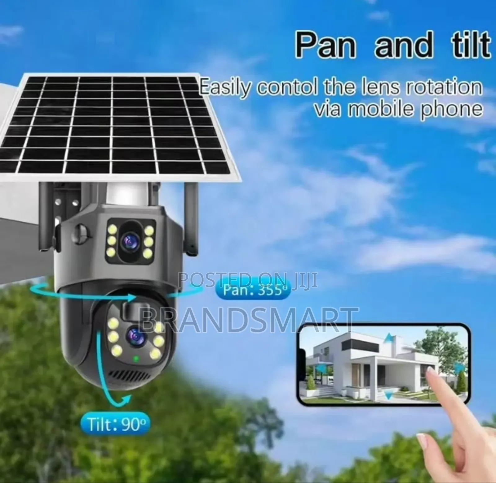 Dual Camera Solar የሆነ ሲም ካርድ ሚቀበልበ ቻርጅ ሚሰራ Security Camera