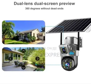 ሲም ካርድ ሚቀበል + በቻርጅ ሚሰራ + Solar Panel Ptz Security Camera