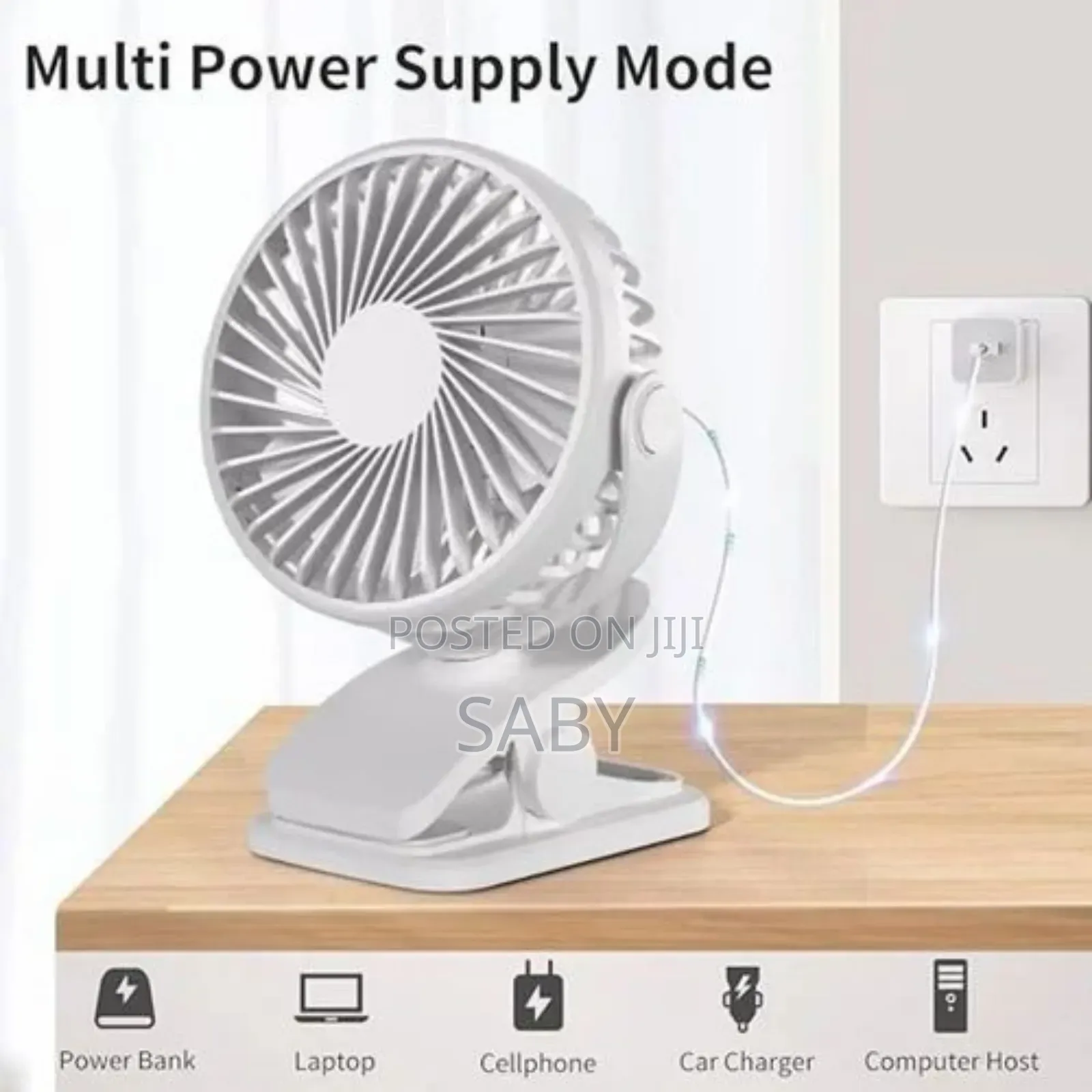 Mini Clip Fan With Light Is A