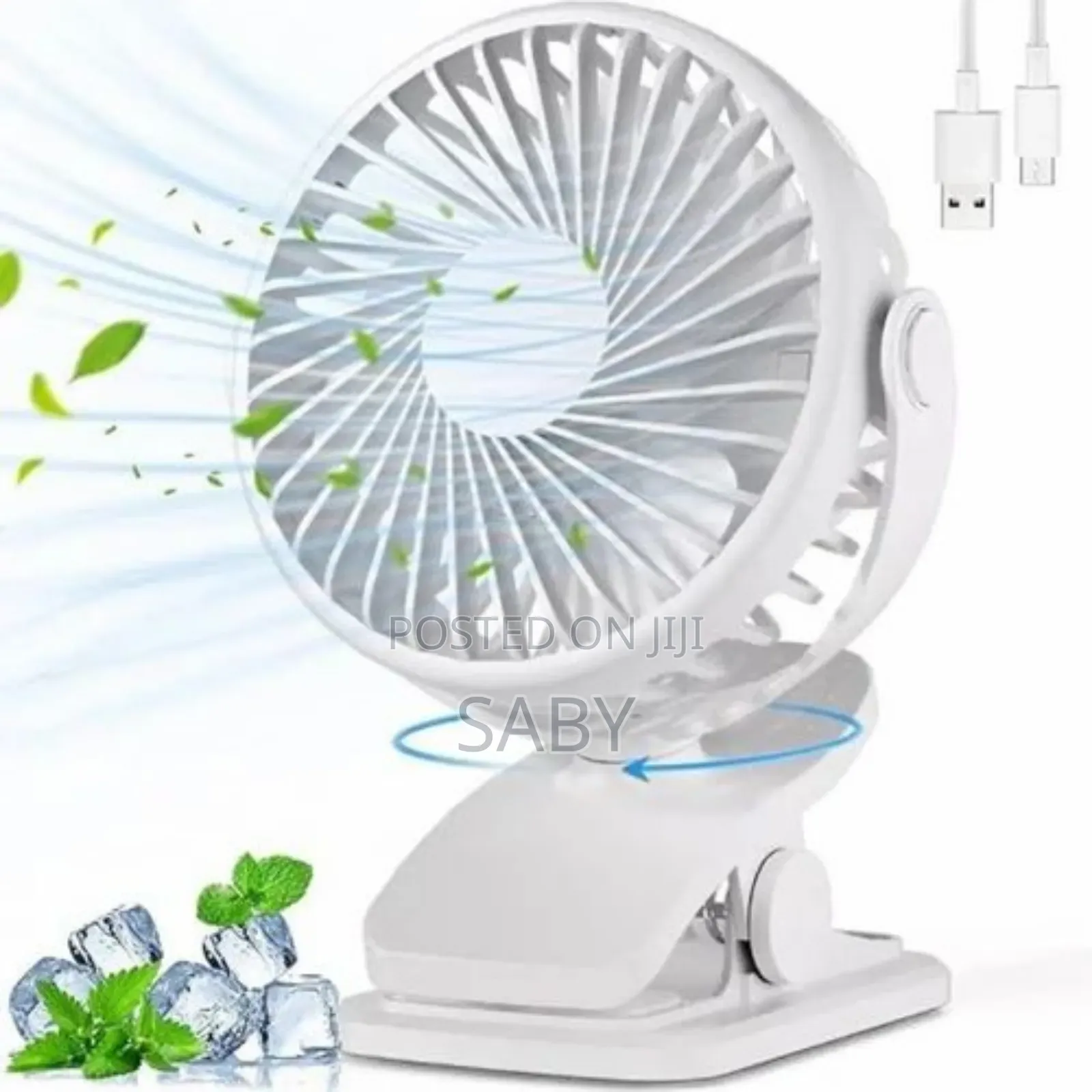 Mini Clip Fan With Light Is A