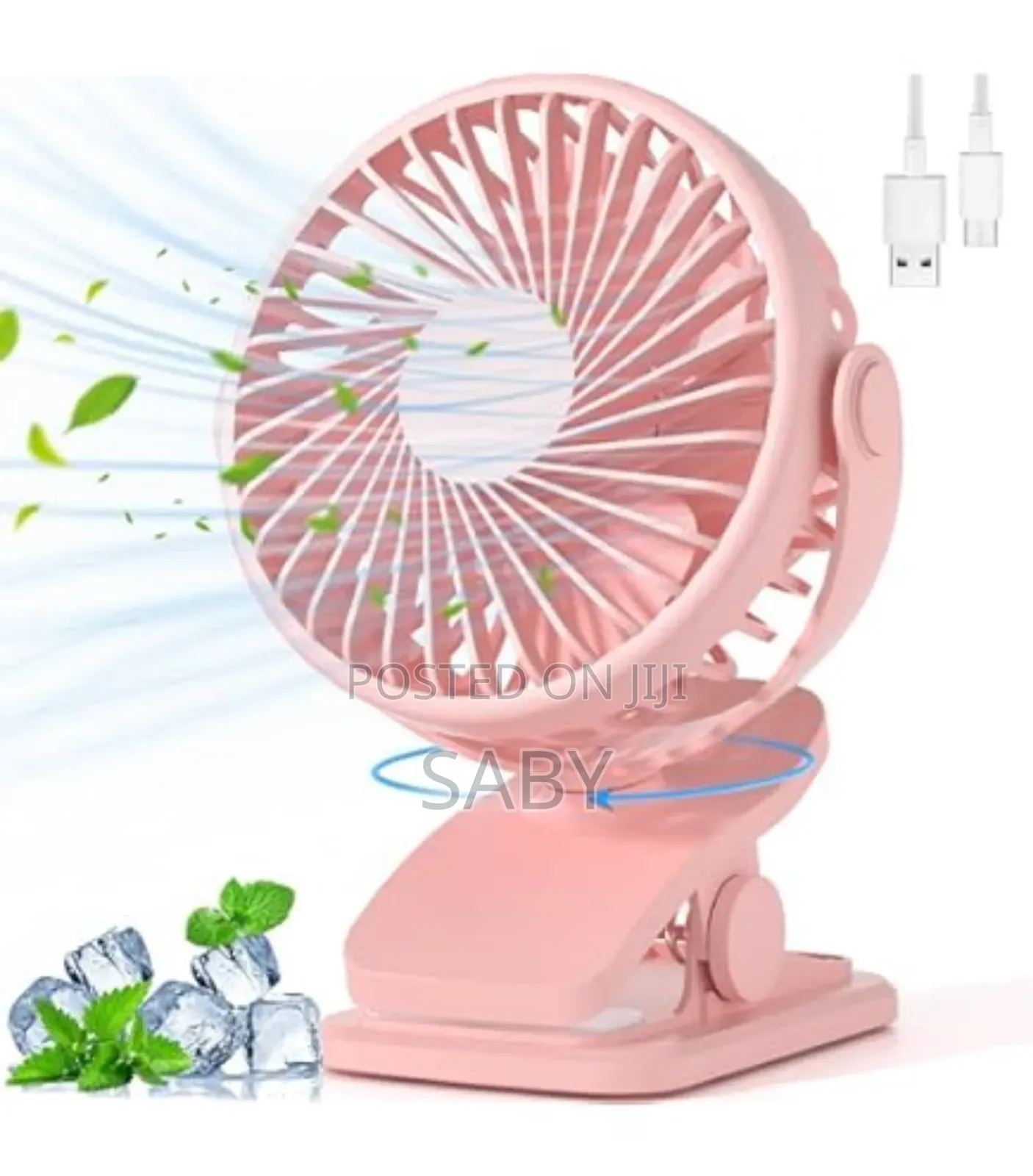 Mini Clip Fan With Light Is A