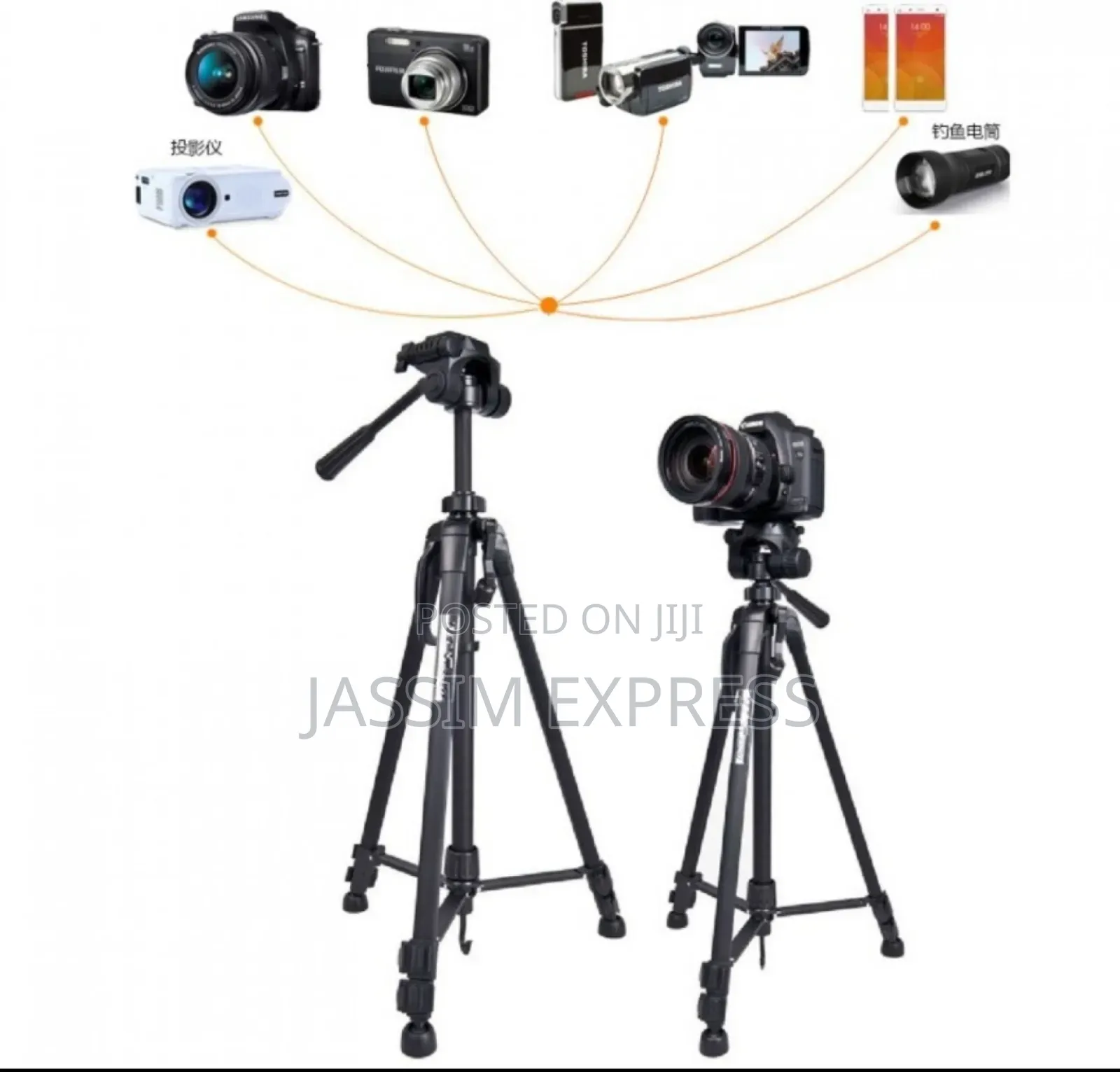 Professional Camera and Phone Tripod