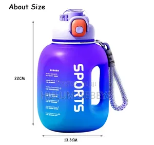 1.7l Sport Water Bottle With Straw