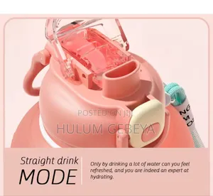 1.7l Sport Water Bottle With Straw