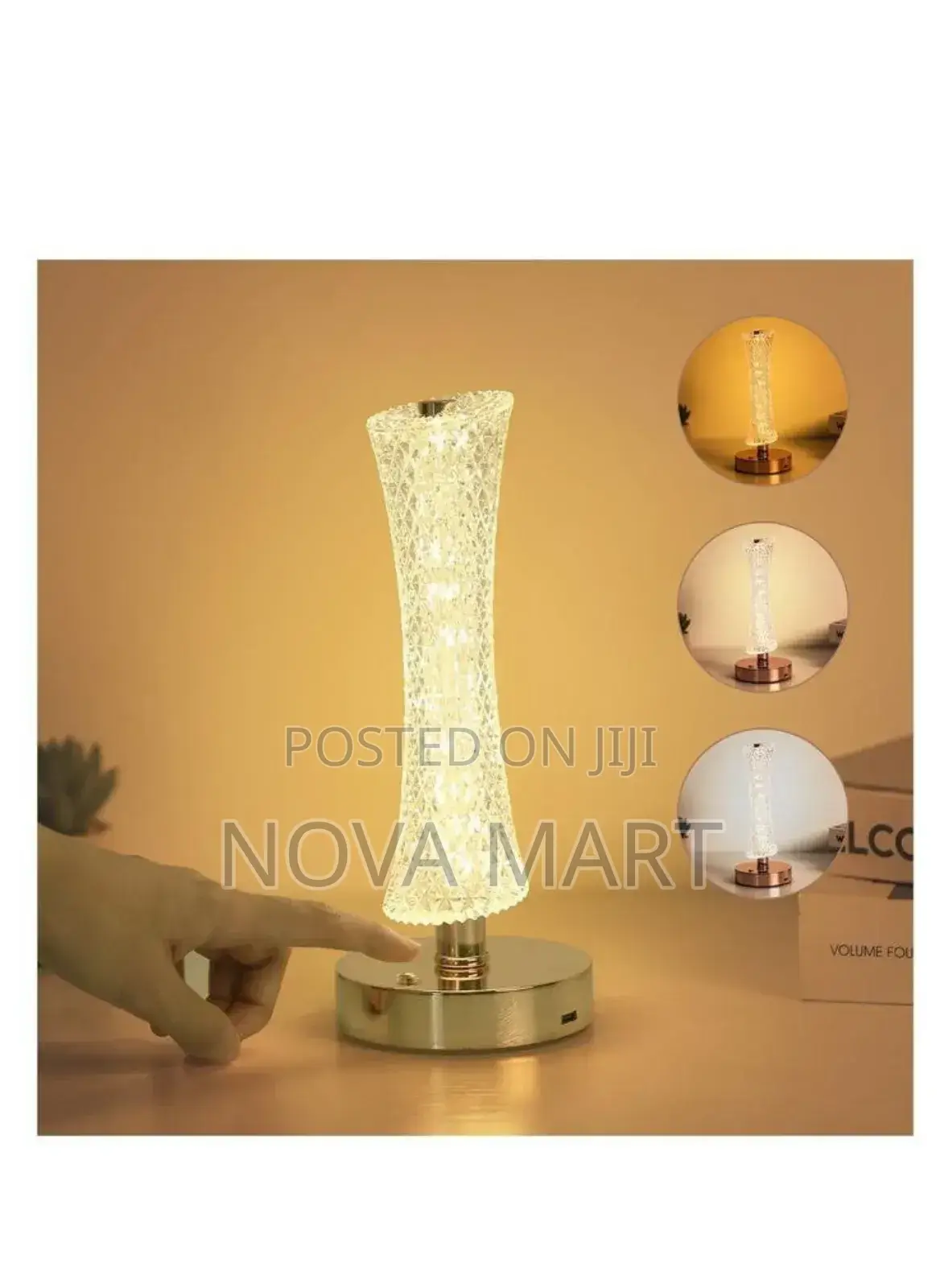 Portable Crystal Desk Lamp
