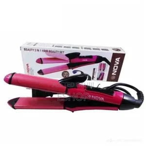 Photo - Nova Beauty Duo: Sleek, Shine, and Bounce in One Tool**