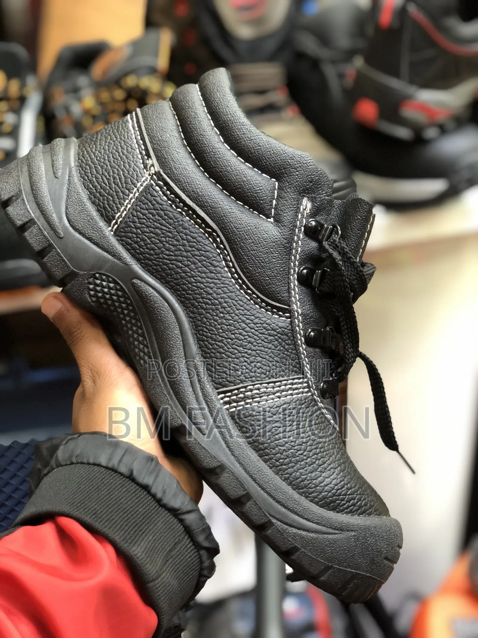 Safety Joggers Leather Quality Safety Shoes