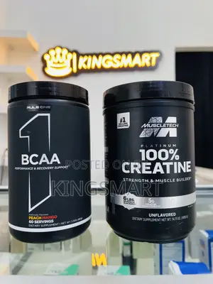 Photo - 80 Servings Creatine Monohydrate and 60 Servings Bcaa