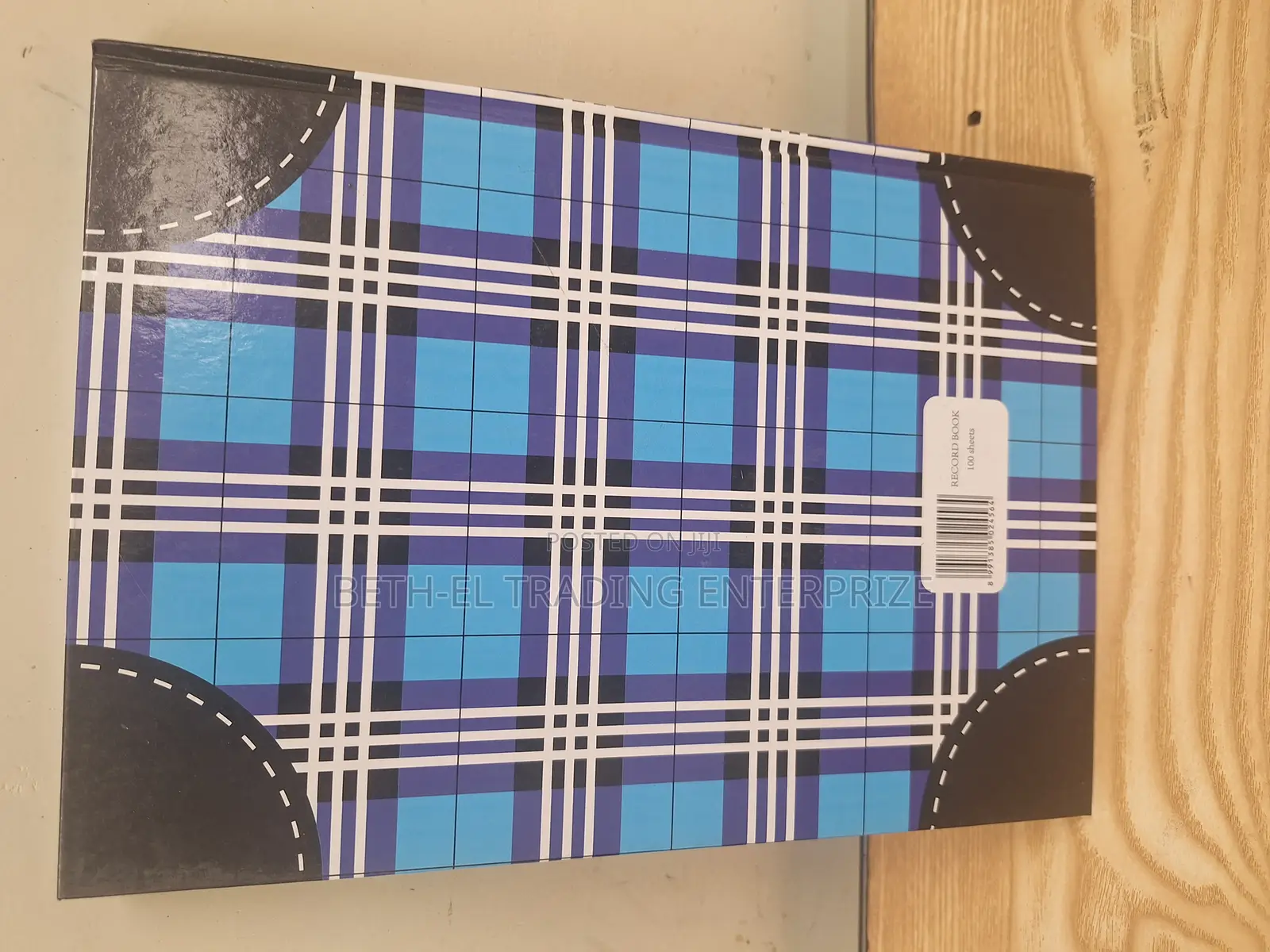 New Style Plaid Hardcover Record Notebook