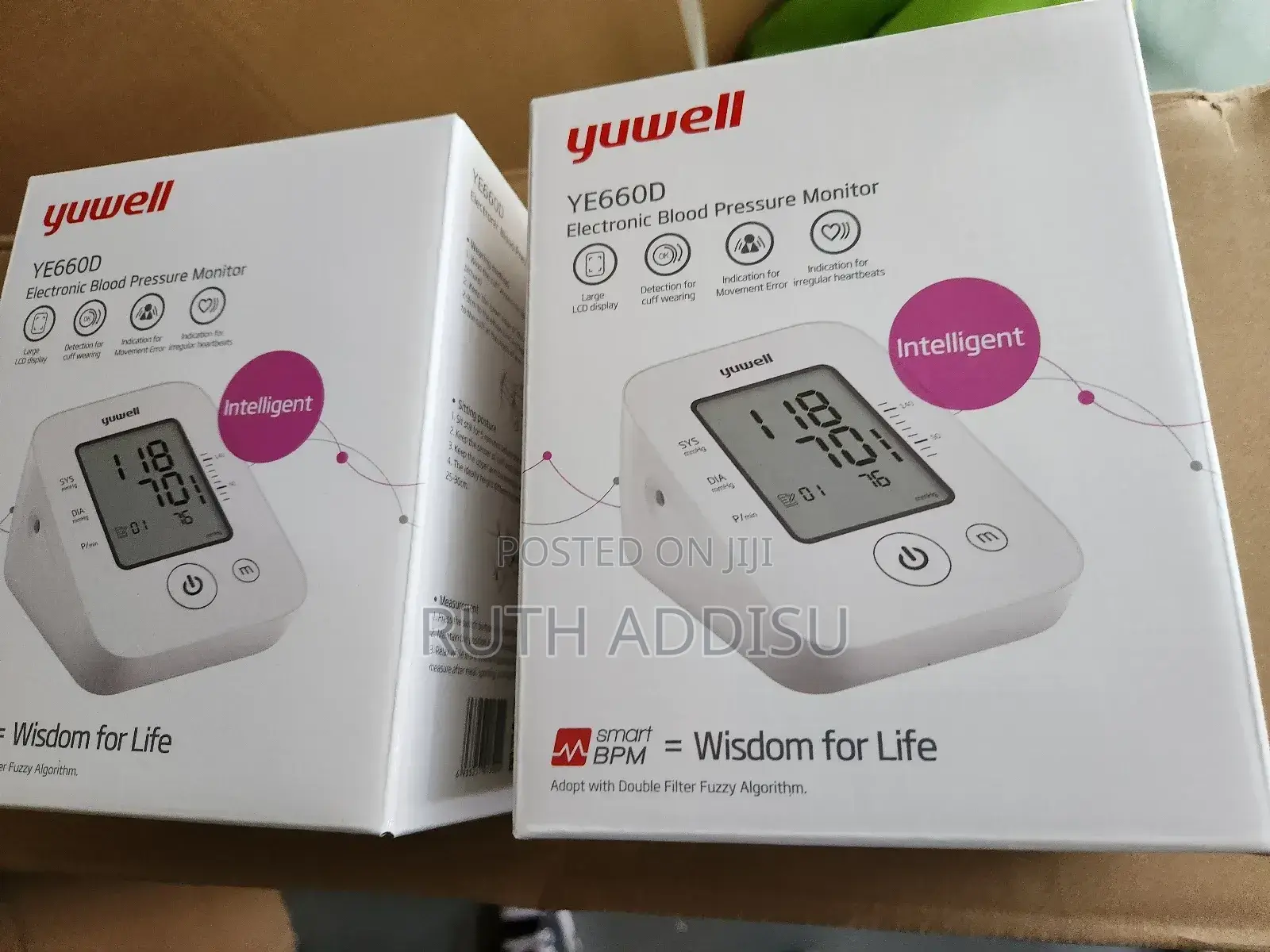 Yuwell Model Ye660d Blood Pressure Monitor Digital New Bp