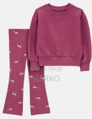 Photo - Carter's Girls' 2-Piece Ribbed Set