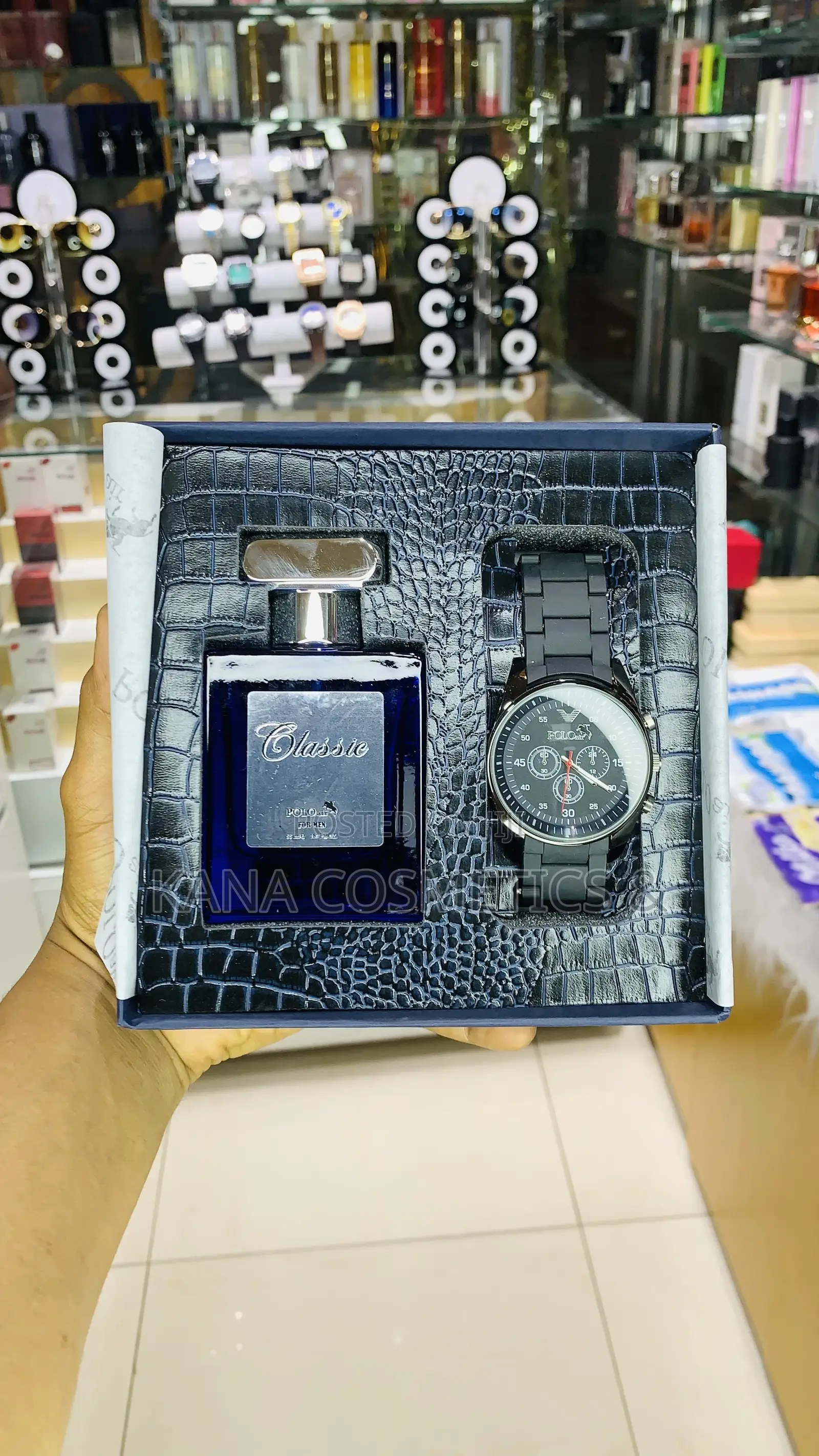 Watch and Perfume Gift Set for Him