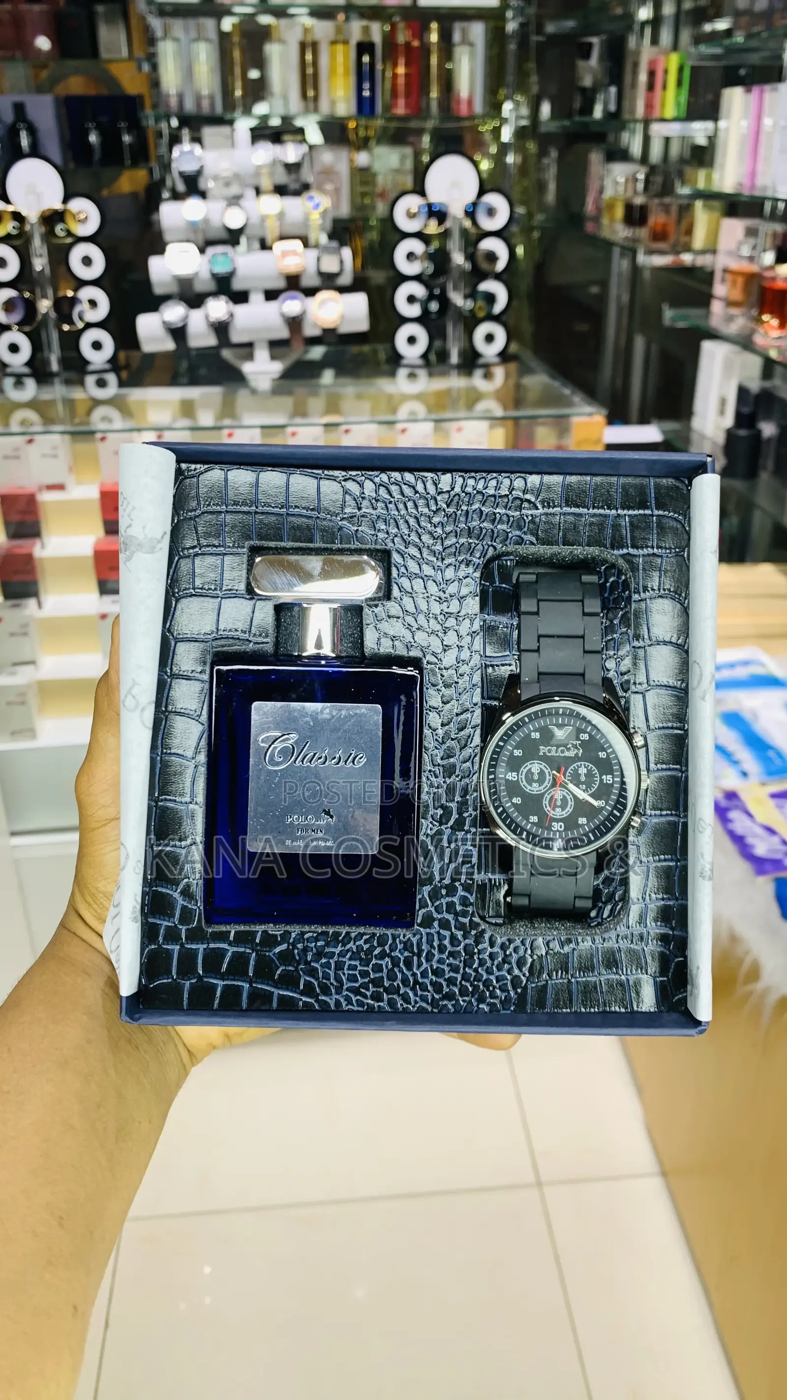 Watch and Perfume Gift Set for Him