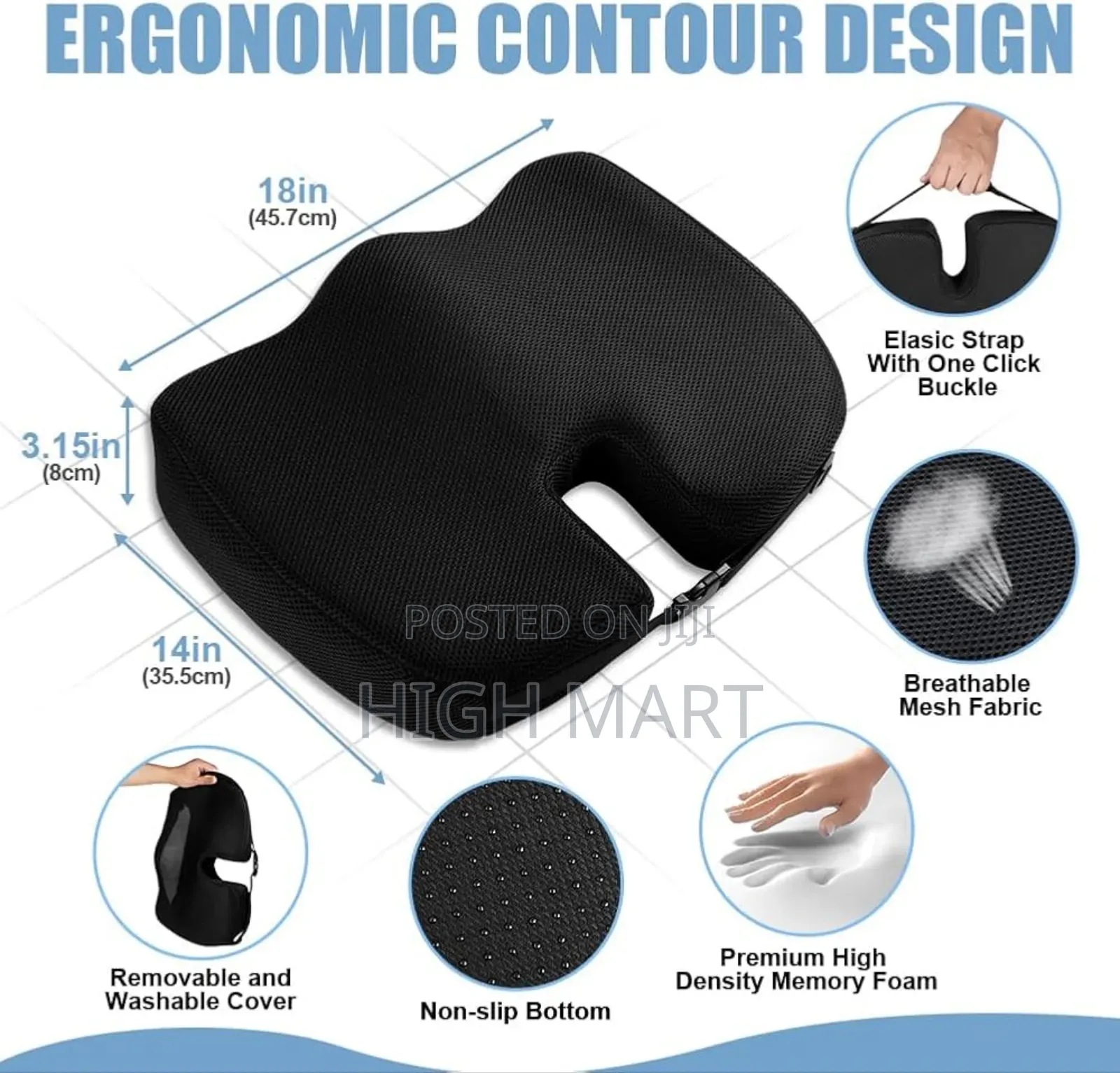 Green Lion Orthopedic Seat Cushion