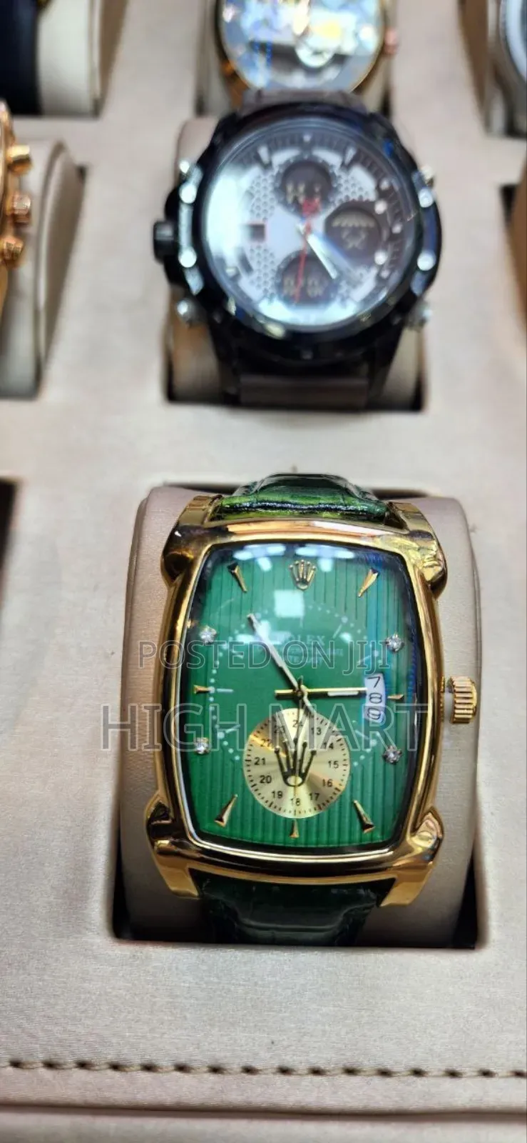 Brand Leather Rolex Watch