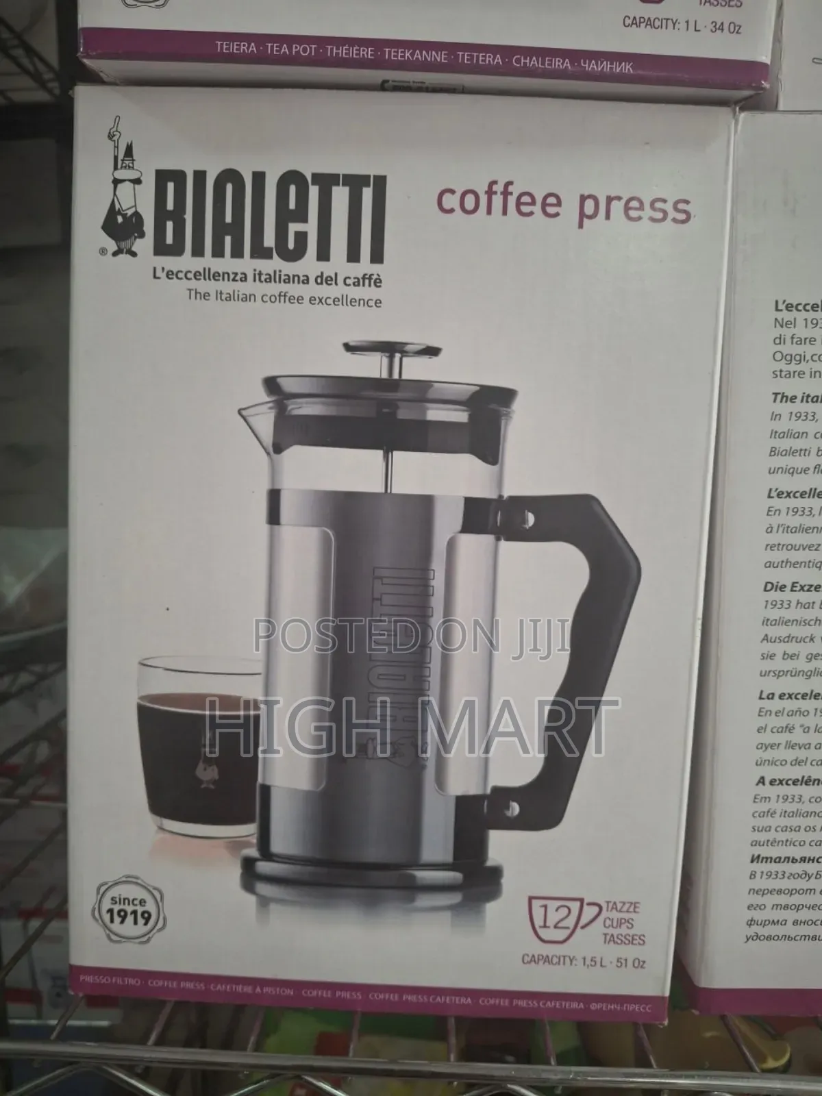 Bialetti Coffee Press Signature 1.5l