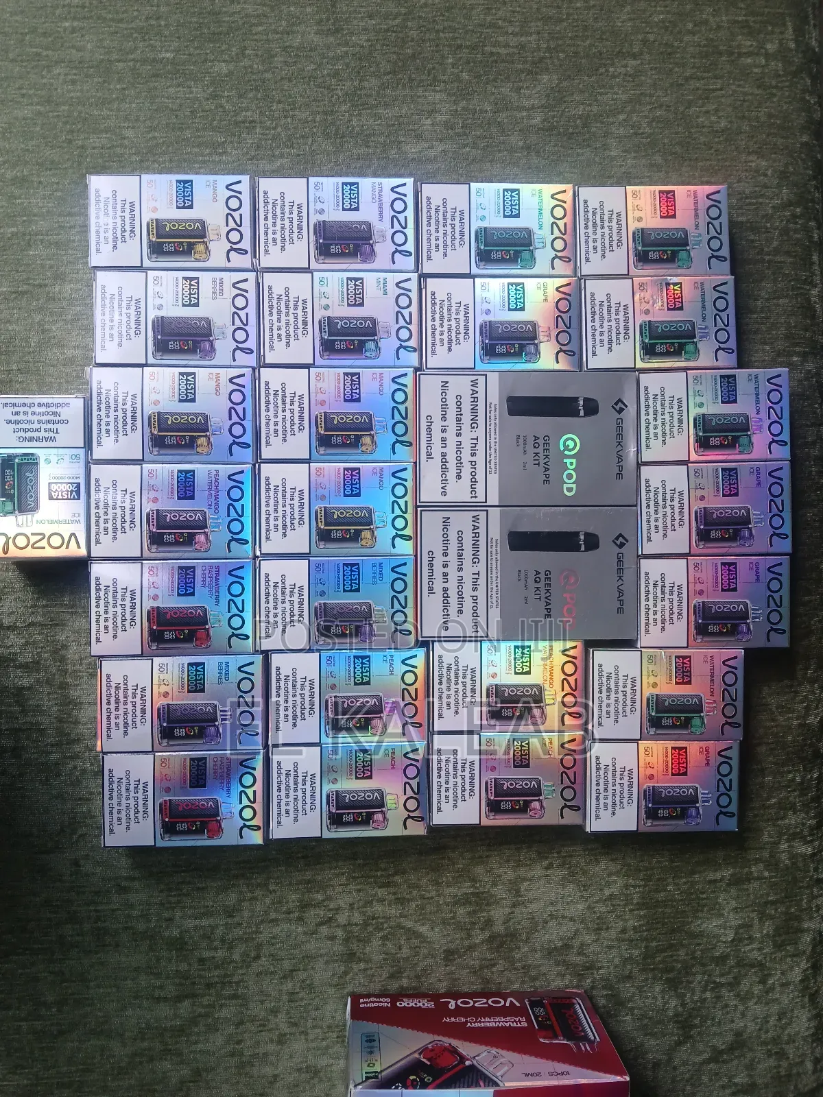 Vapes Vozol and Geekbar