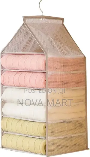 Vibe Geeks Wardrobe Hanging Storage Bag Cabinet Organizer