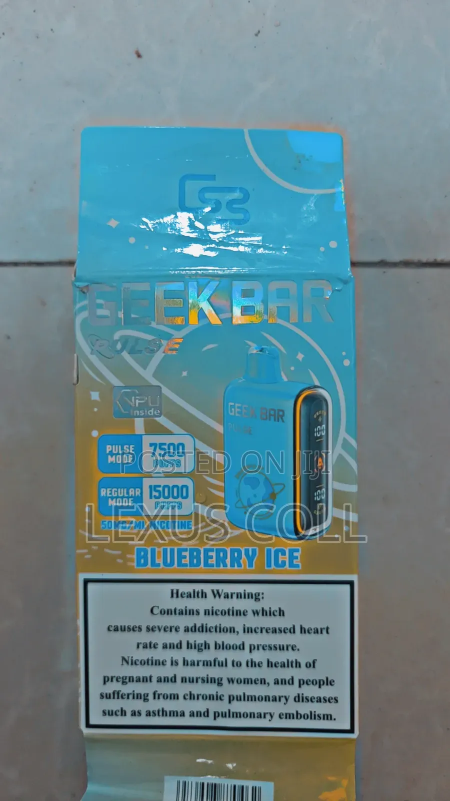 Geek Bar 15,000 Puff Blueberry Ice