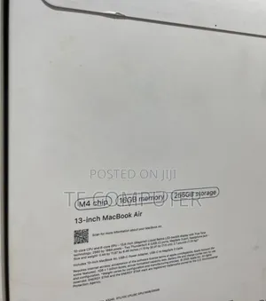 New Laptop Apple MacBook Air 2025 M4 13-Inch 16GB Apple M4 SSD 256GB