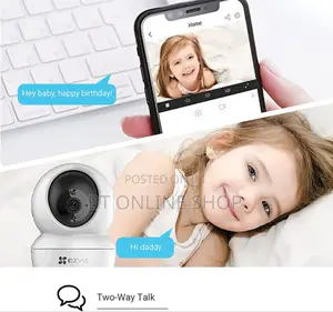 Eziviz 360 ዲግሪ በጥራት የሚቀርፅ የደህንነት ካሜራ