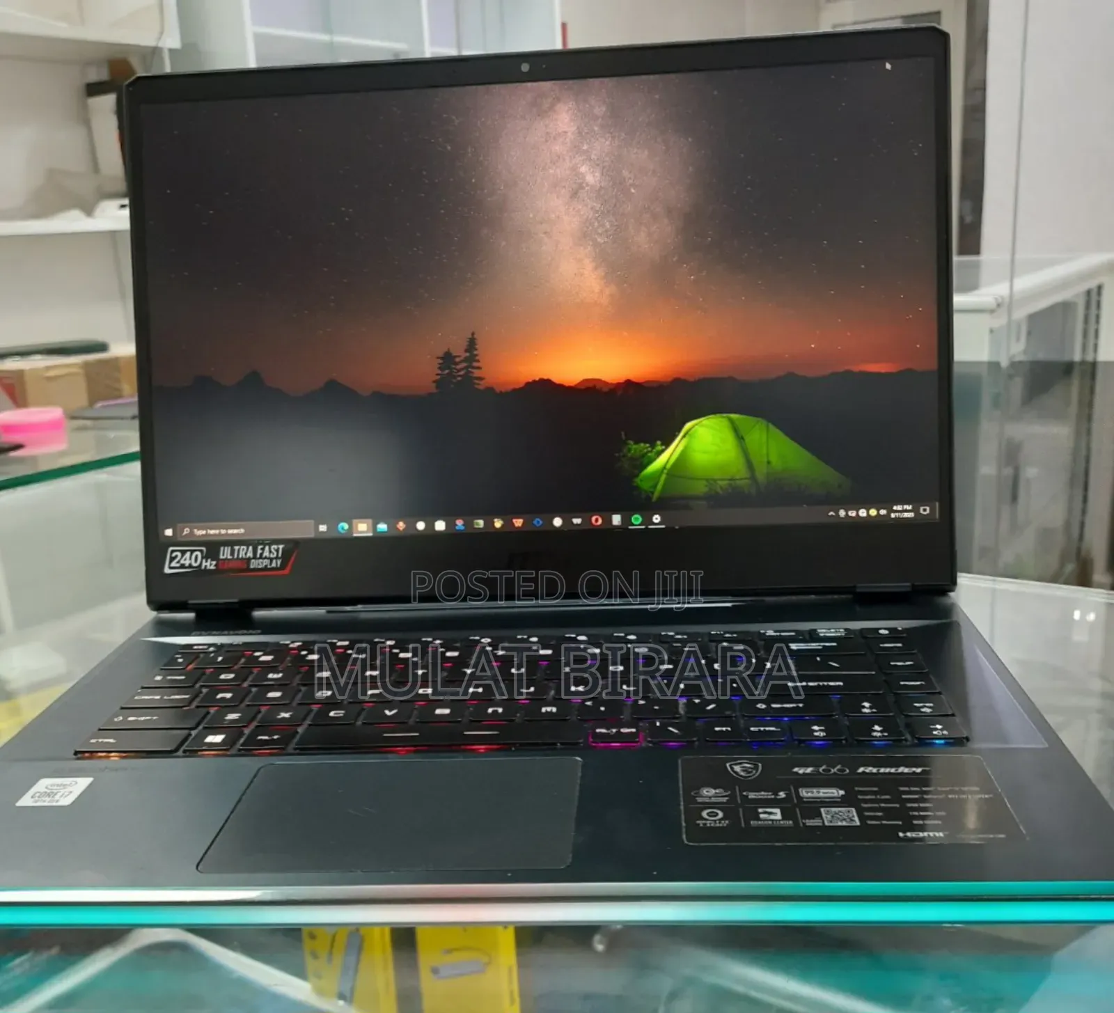 New Laptop MSI GE66 Raider 16GB Intel Core I7 SSD 512GB