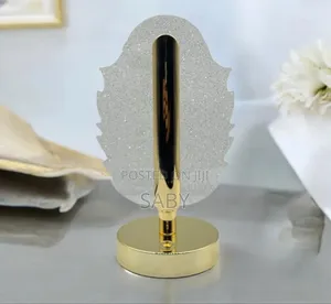 Photo - Leaf Design Led Crystal Table Lamp