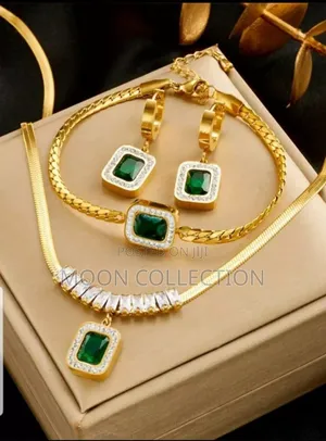 Photo - Stain Less Still Womens Neckless , Bracelet, Earings Set